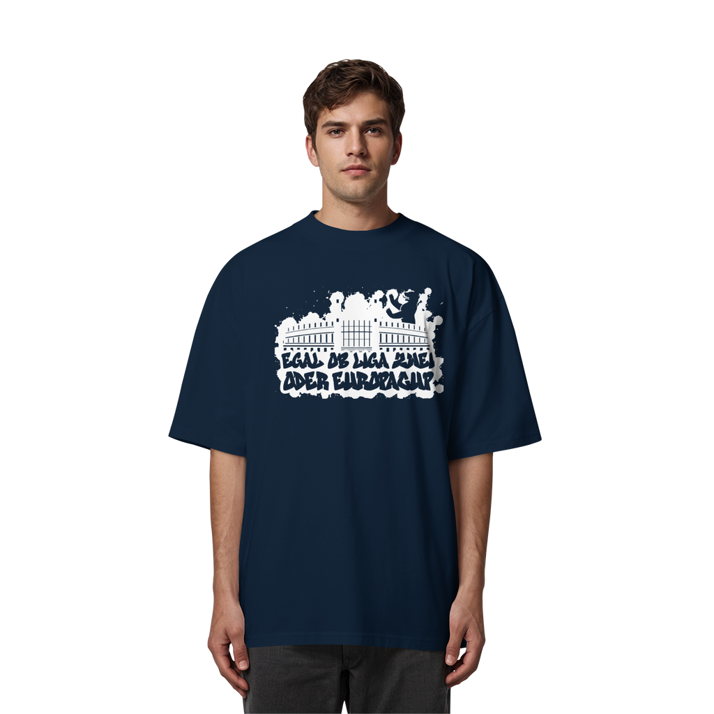 Egal ob Liga Zwei - Organic Oversize Shirt