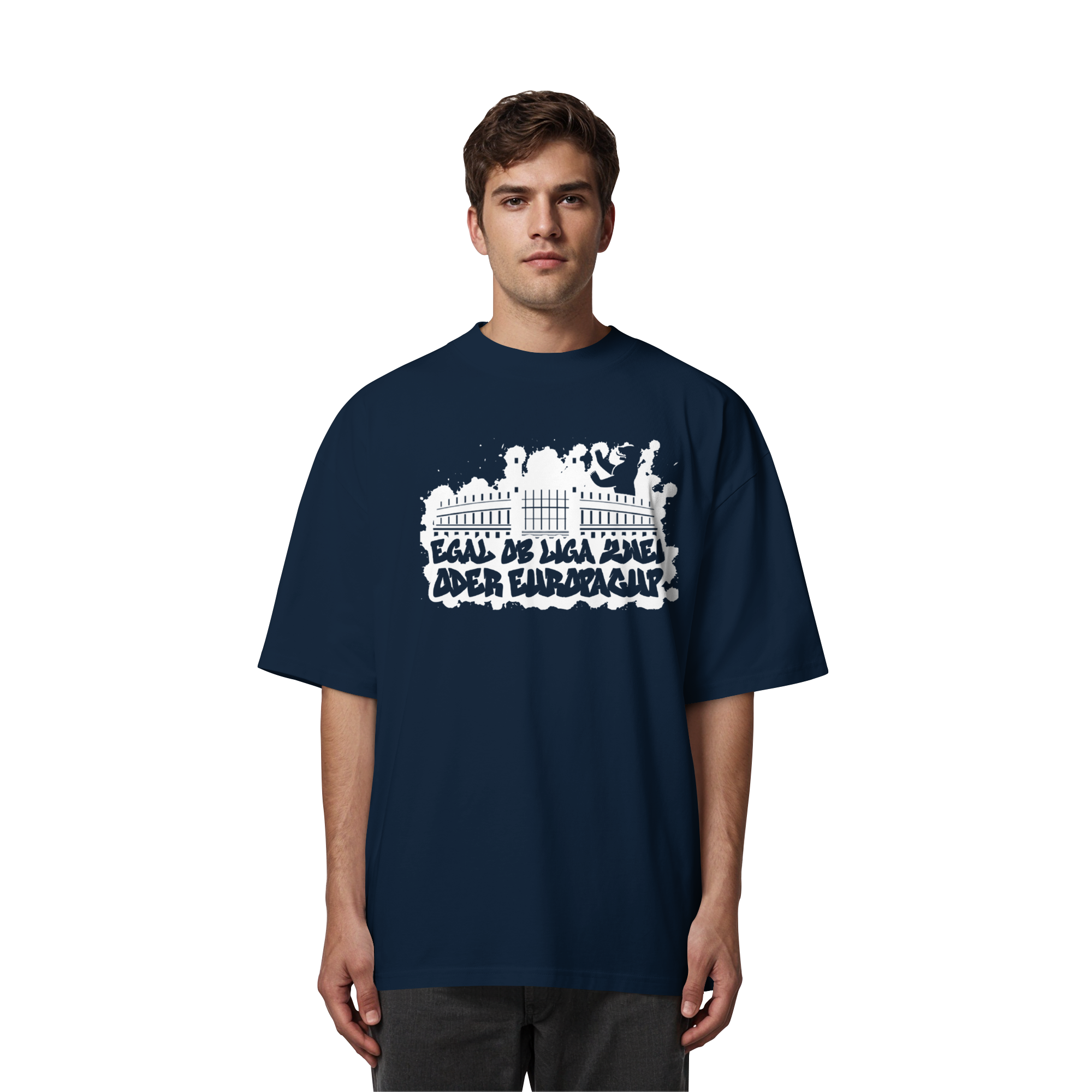 Egal ob Liga Zwei - Organic Oversize Shirt