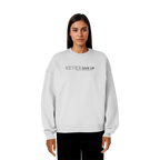 Never give up - Organic Oversize Sweatshirt