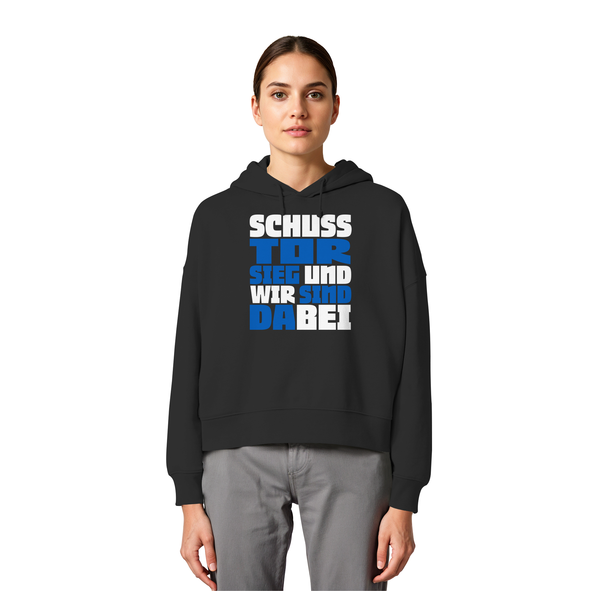 Schuss Tor Sieg - Womens Organic Boxcut Hoodie