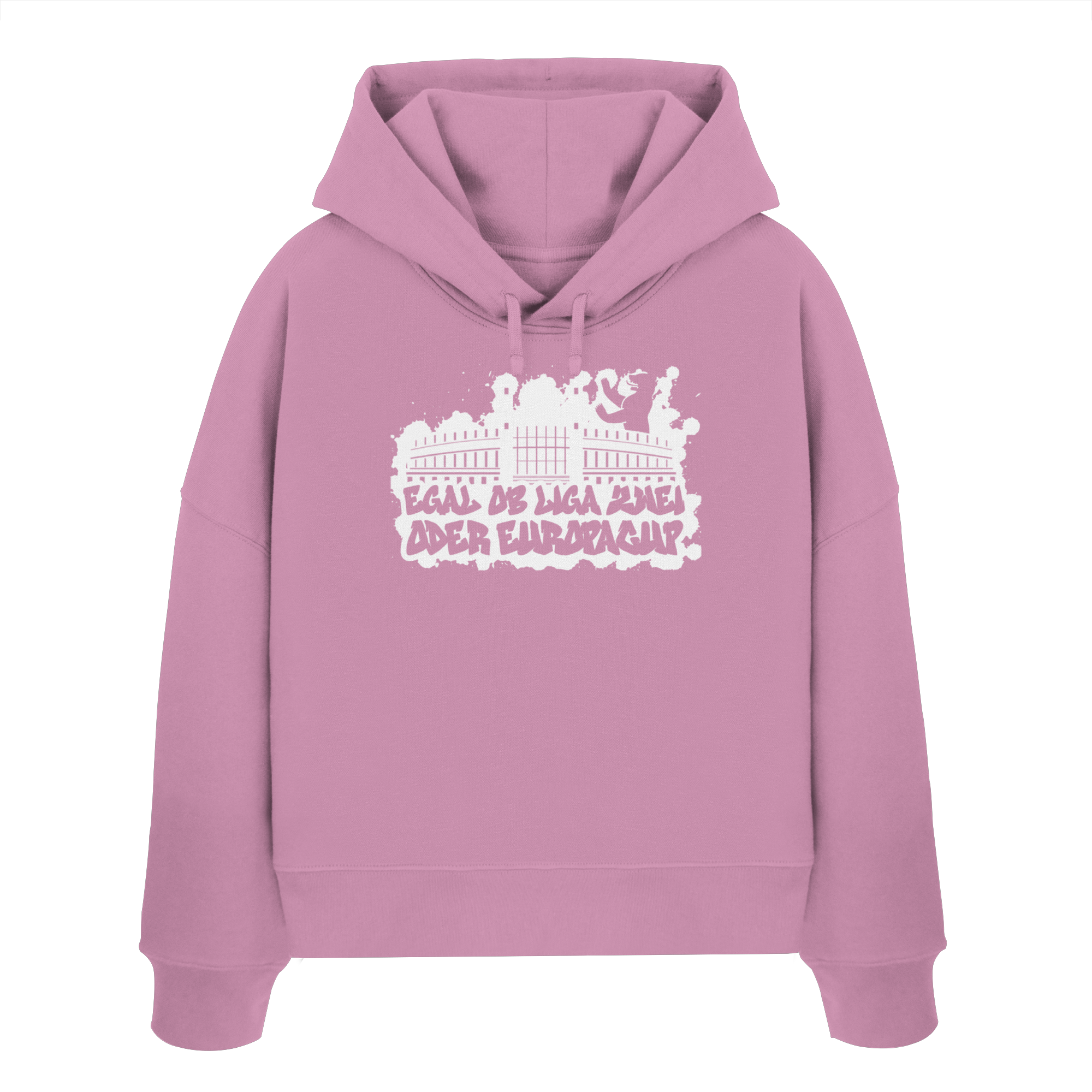 Egal ob Liga Zwei - Womens Organic Boxcut Hoodie