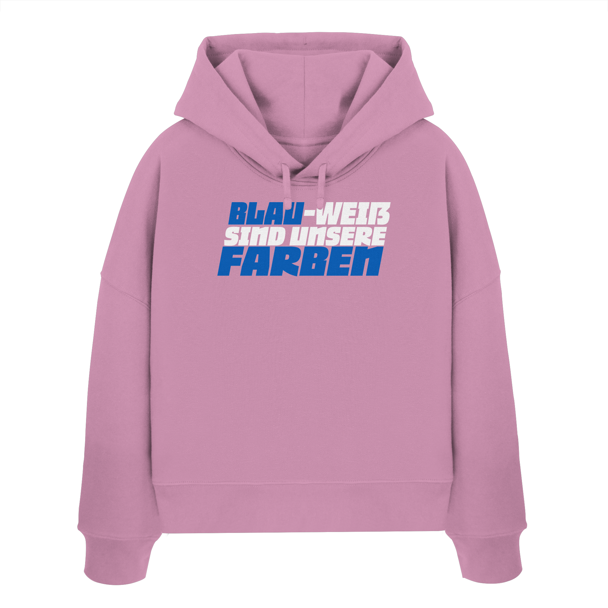 Blau-Weiß sind unsere Farbe - Womens Organic Boxcut Hoodie