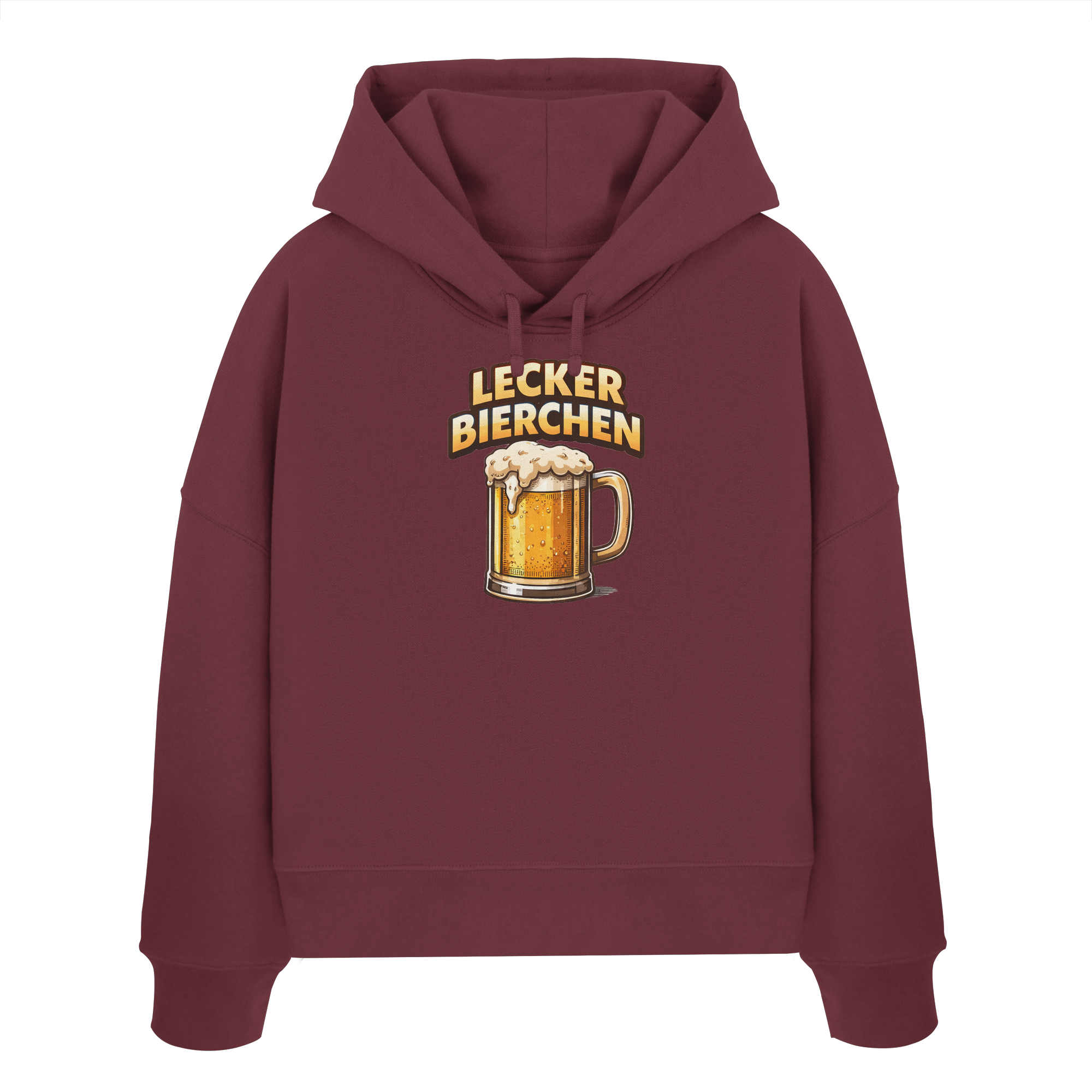 Lecker Bierchen - Womens Organic Boxcut Hoodie