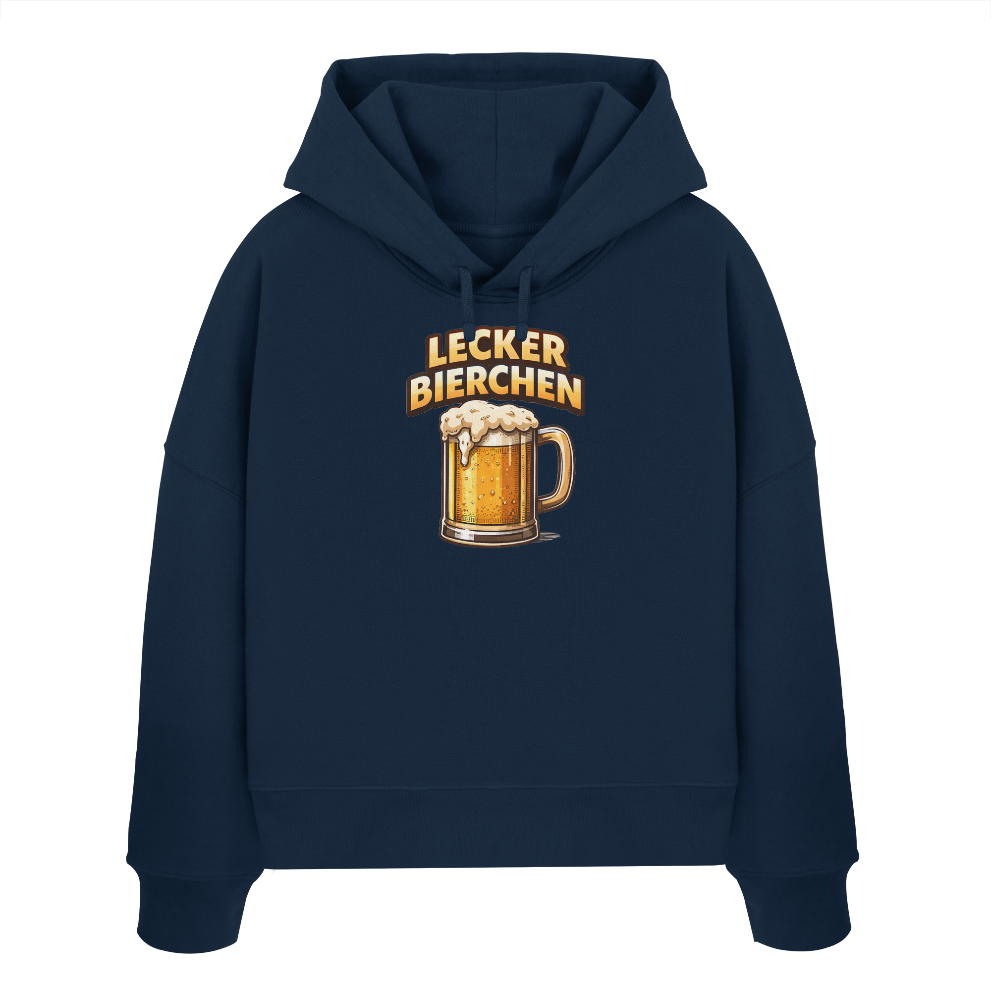 Lecker Bierchen - Womens Organic Boxcut Hoodie