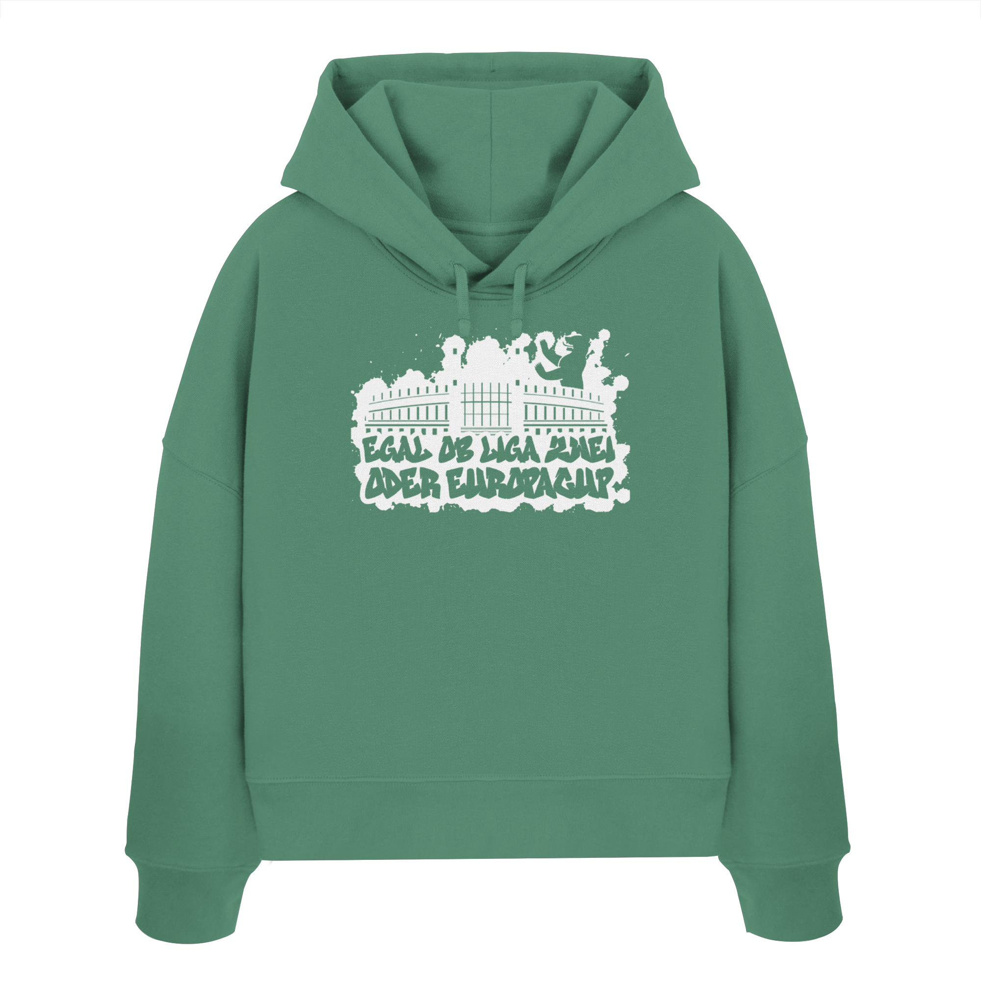 Egal ob Liga Zwei - Womens Organic Boxcut Hoodie
