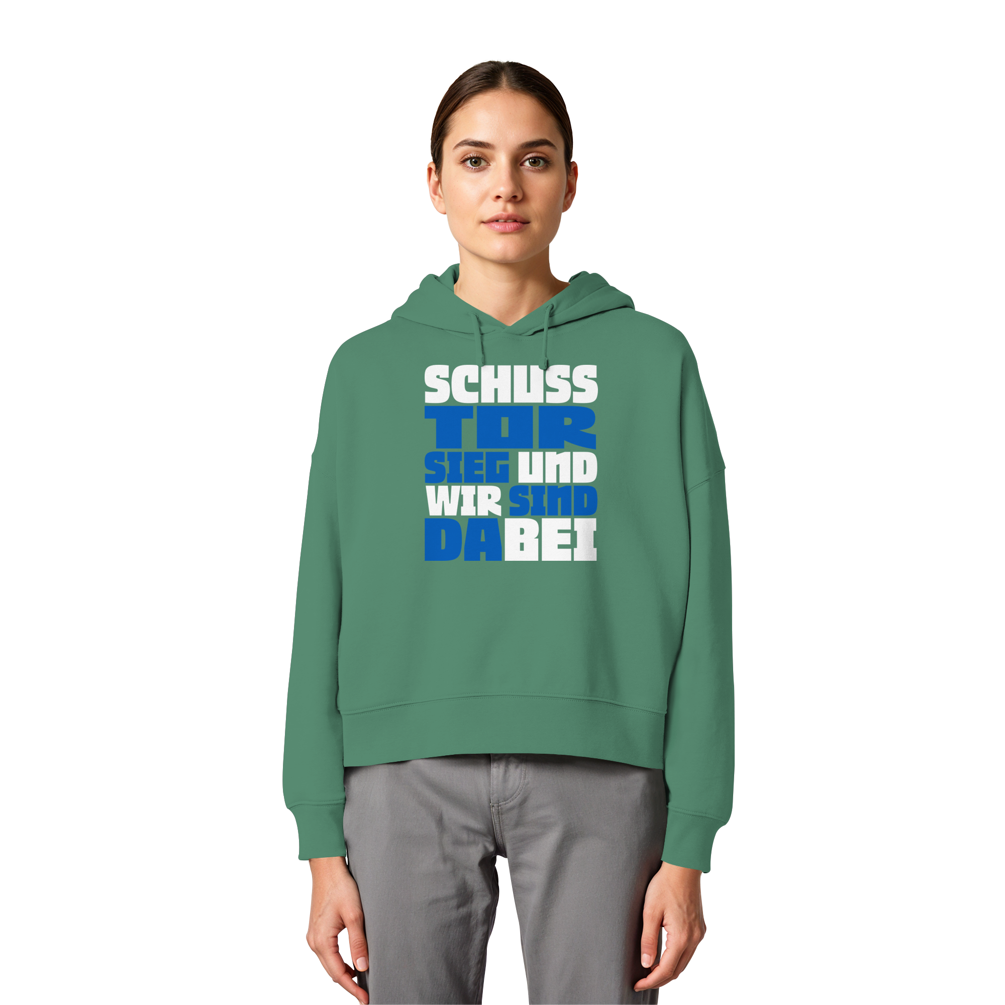 Schuss Tor Sieg - Womens Organic Boxcut Hoodie