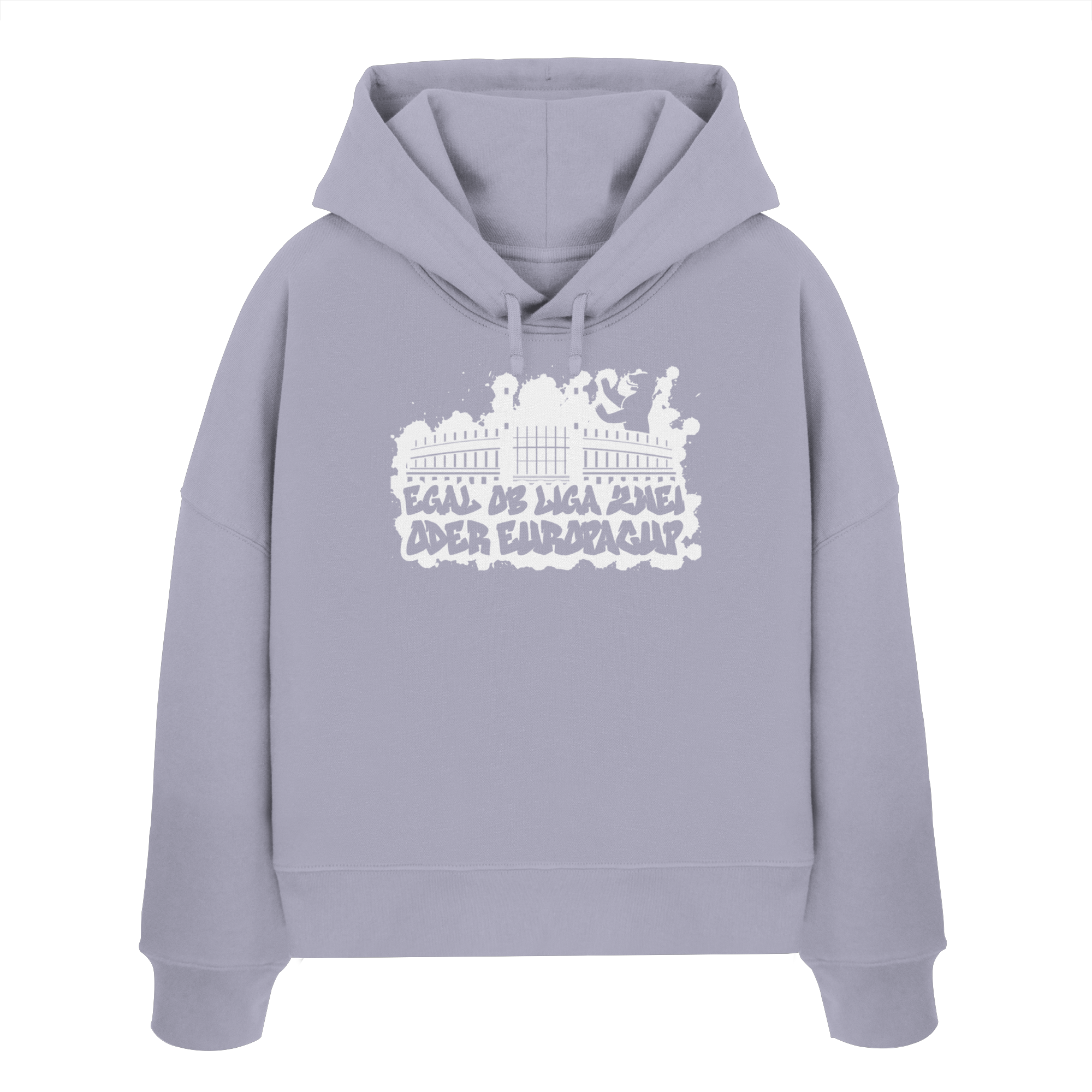 Egal ob Liga Zwei - Womens Organic Boxcut Hoodie