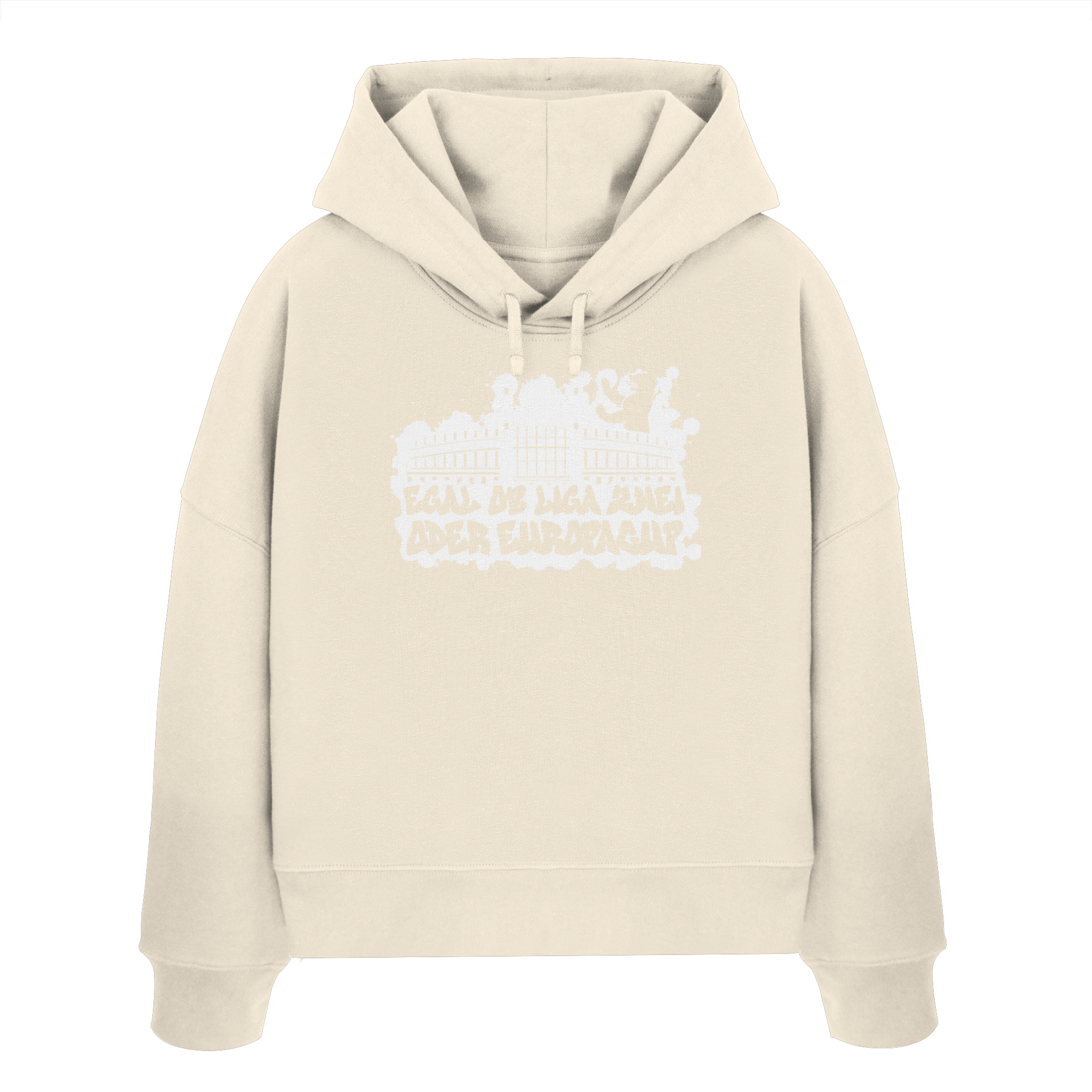 Egal ob Liga Zwei - Womens Organic Boxcut Hoodie