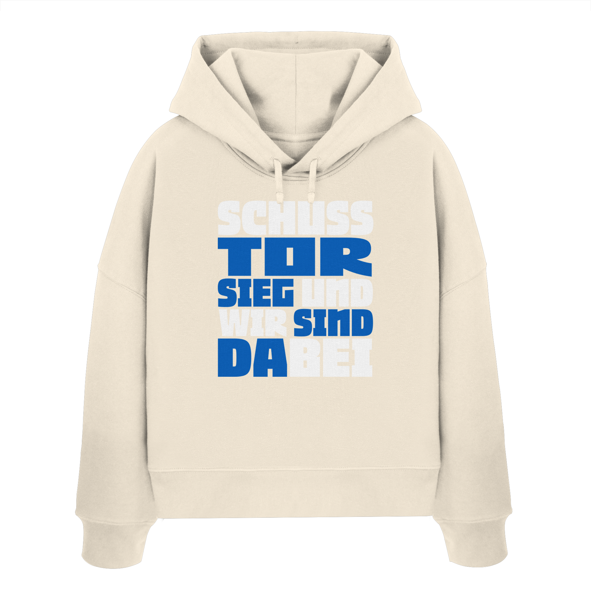 Schuss Tor Sieg - Womens Organic Boxcut Hoodie